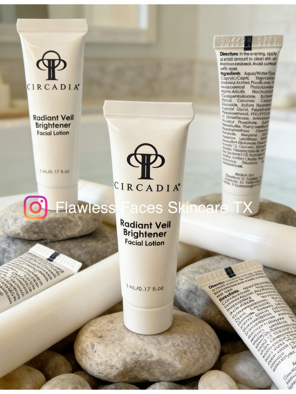 (10) Circadia Radiant Veil Brightener Facial Lotion - exp 4/28 sealed tips